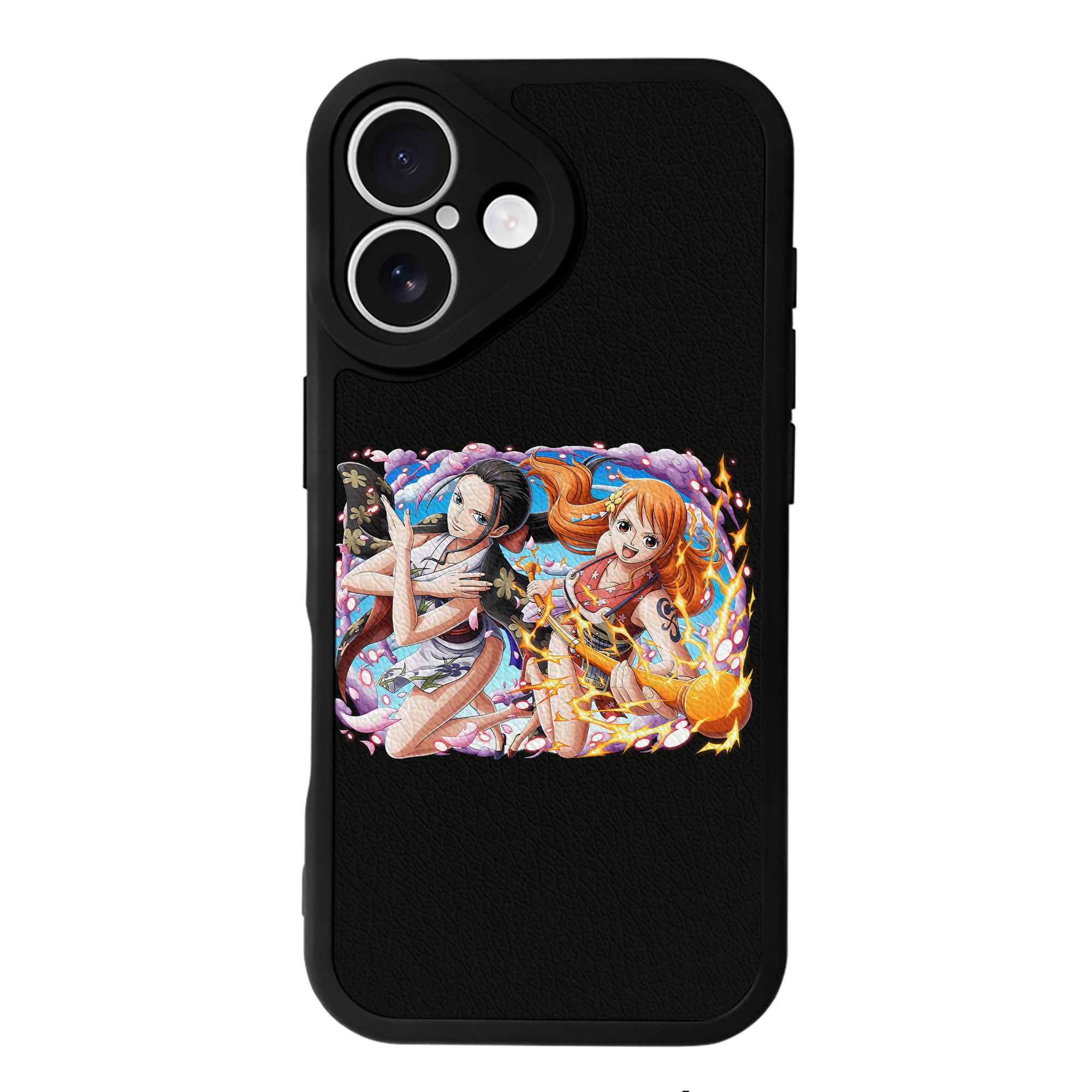 （画像用） ワンピース ナミ ONE PIECE Nami 【iPhone 16シリーズ対応】シリコンスマホケース（レザー調） 材質：シリコン